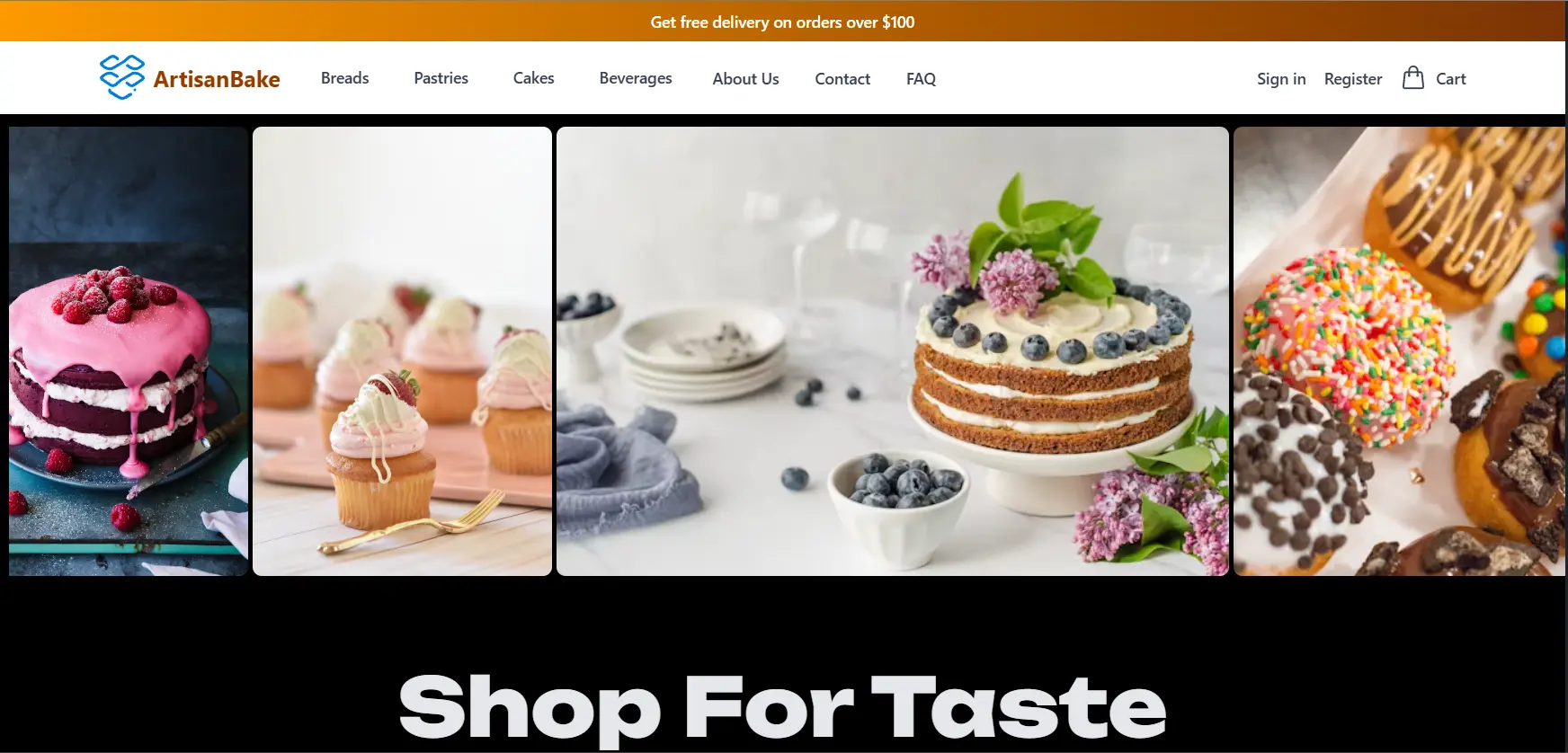 Bakery analytics and management view